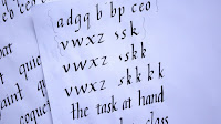 A To Z In Calligraphy Writing