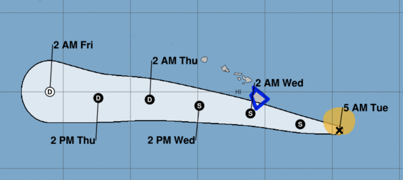 Tropical storm Calvin to hit Hawaii; bring heavy rainfall in Big Island -  The Economic Times