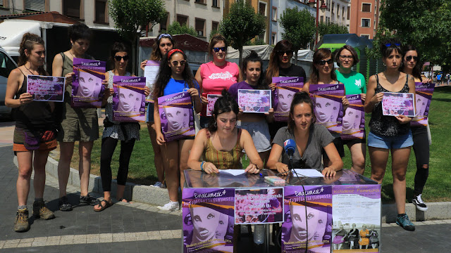 Presentación de los actos feministas en fiestas