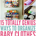  TOTALLY GENIUS WAYS TO ORGANIZE BABY CLOTHES