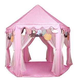 Kids Princess Castle Play Tent - UTH TENT Hexagon Play Tent For Girls Indoor Outdoor