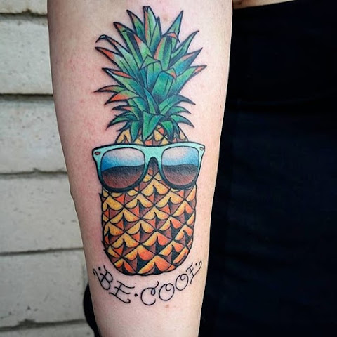 Say Aloha To These Cool Pineapple Tattoos