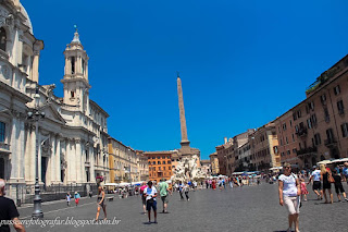 Pelas Praças de Roma e Pantheon