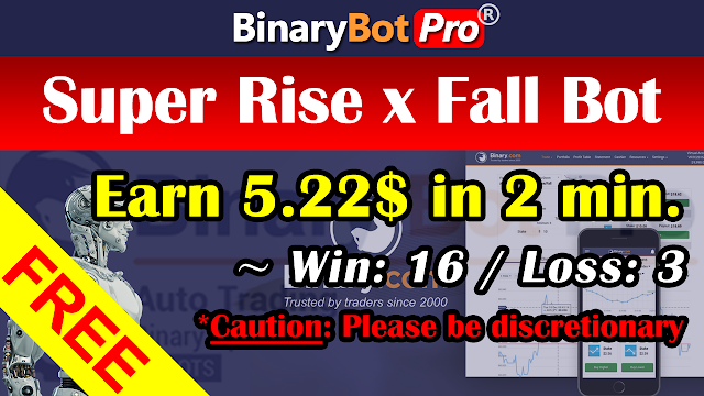 Super Rise x Fall Bot | Binary Bot | Free Download