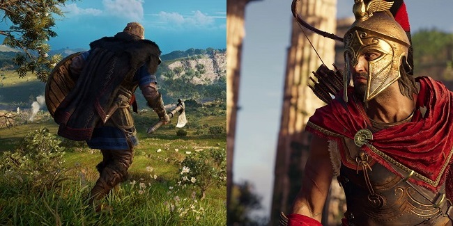 Comparison between Assassin's Creed Valhalla vs Odyssey