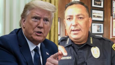 houston police chief Art Avecedo tells trump to shut up