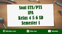 soal uts ipa kelas 4 5 6 semester 1