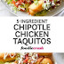 5-Ingredient Chipotle Chicken Taquitos