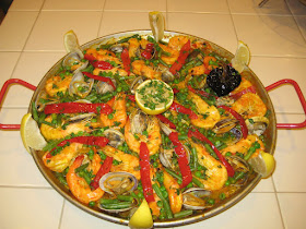 authentic seafood Spanish paella