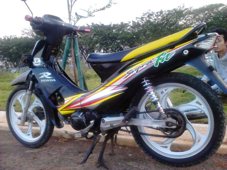 modifikasi velg motor honda supra fit