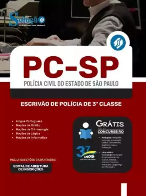 Apostila PC-SP - Polícia Civil do Estado de São Paulo na Banca Vanildo em Registro-SP