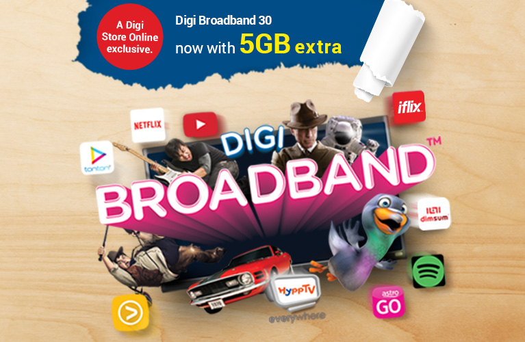 Digi Prepaid Broadband 23GB RM30/Month (Online Only ...