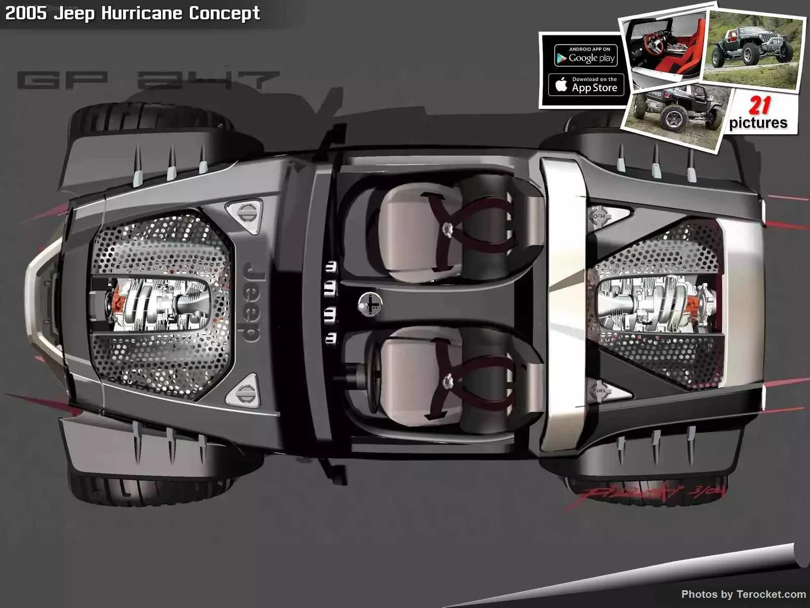 Hình ảnh xe ô tô Jeep Hurricane Concept 2005 & nội ngoại thất
