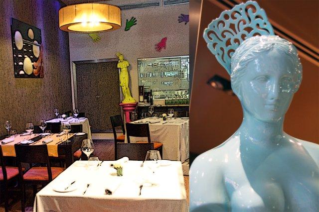 Comedor del restaurante AgU Alejandro Garcia Urrutia en Gijon – Decoracion Venus de Milo