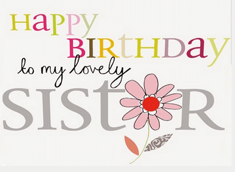 Happy Birthday sister flower images, wallpaper, photo