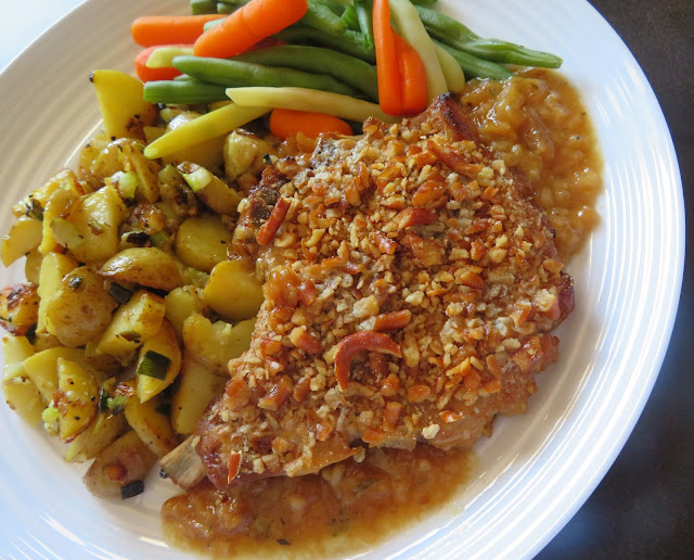 Pretzel Baked Pork Chops