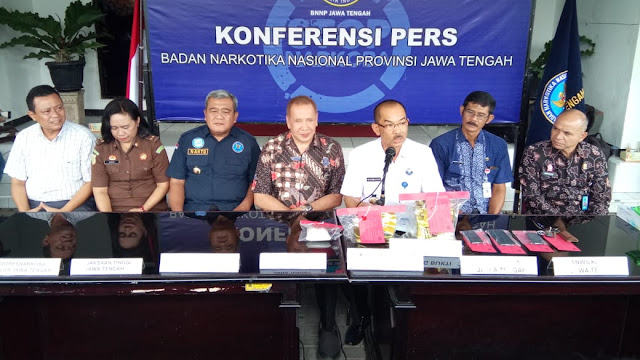 BNNP Jateng Berhasil Ungkap Kasus Narkotika Dari Jaringan Klaten  