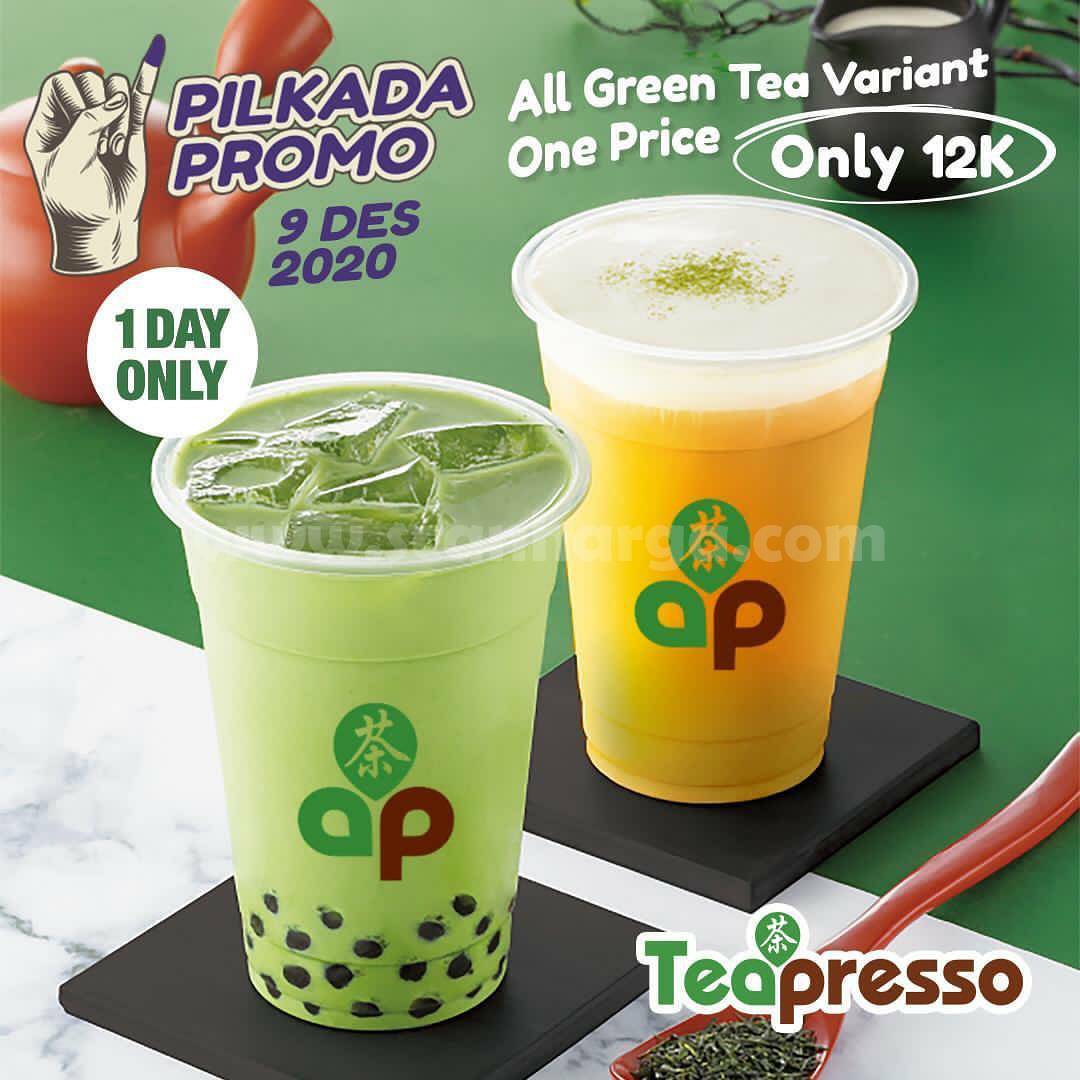 Promo Teapresso Pilkada - All green tea variant hanya 12 ribu!!