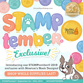 STAMPtember Exclusive: Let's Pawty Dog and Cat Birthday Stamp Set by Newton's Nook Designs #newtonsnook #handmade