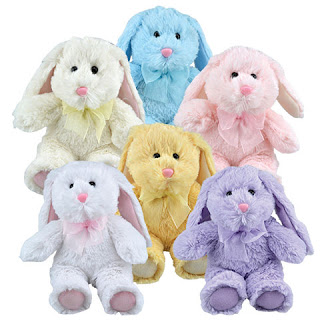 Plush Floppy-Eared Easter Bunnies