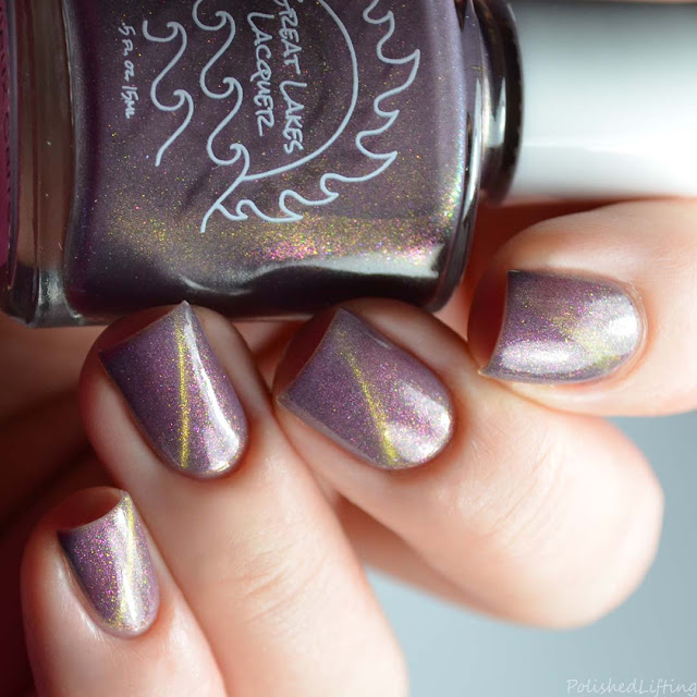 plum magnetic nail polish