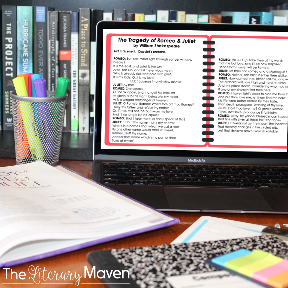 Whether you are a teacher tackling William Shakespeare's play Romeo and Juliet for the first time or you are a veteran looking to change how you’ve taught it in the past, it is always helpful to find out how another teacher plans it all out. Read on to find out what scenes I focus on in Act II and why, how my students read and act out those scenes, and what activities I use to extend learning and make connections.