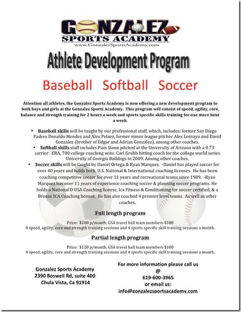 Athlete Development Program