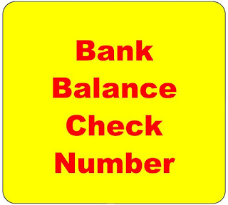 Bank Balance Check Number