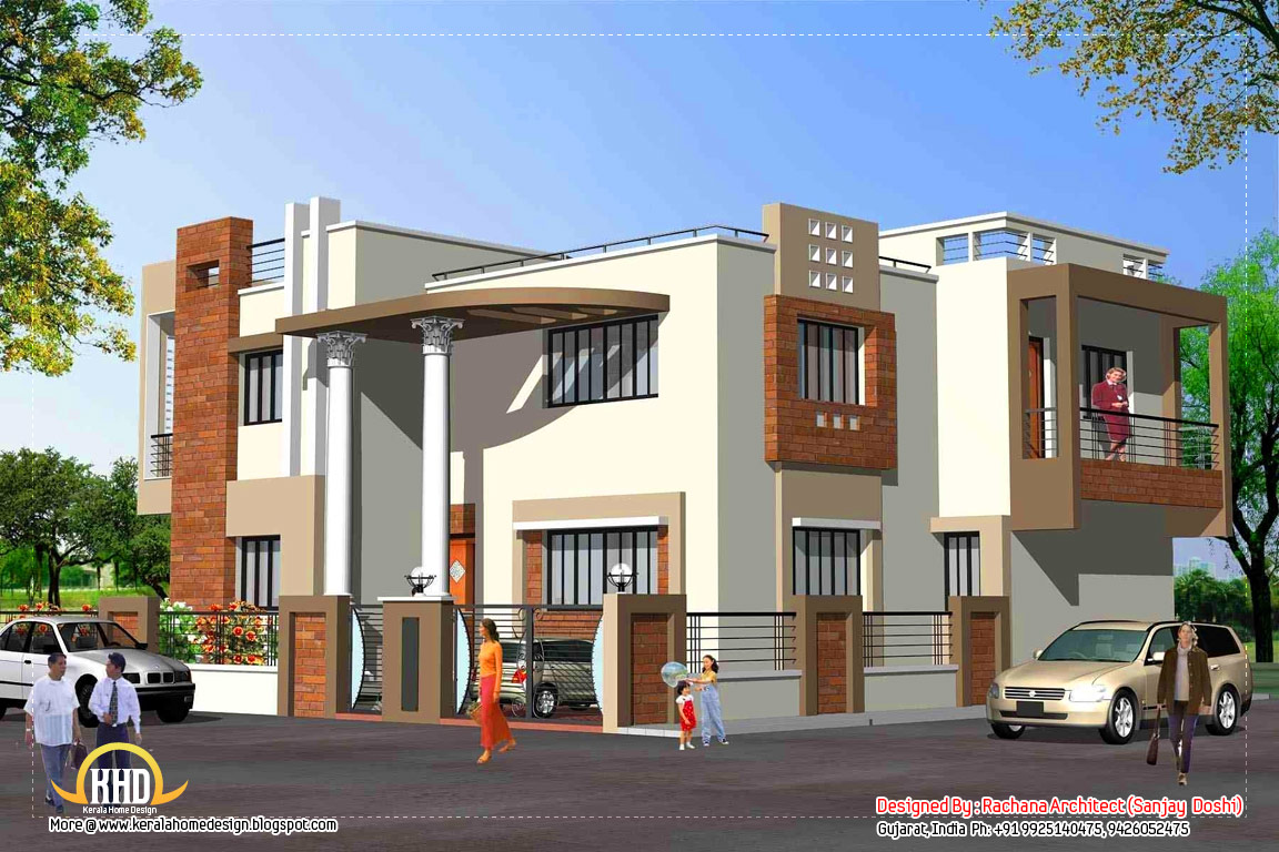 India home design with house plans   3200 Sq Ft    Kerala home