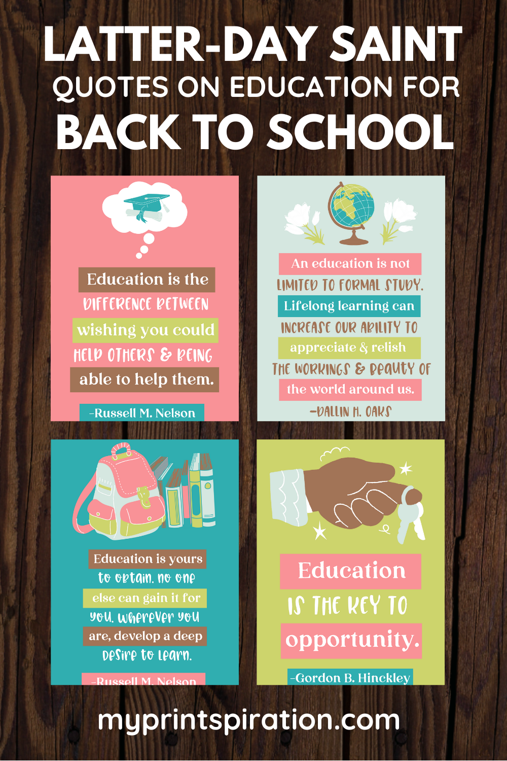 Printspiration Four Back To School Quotes