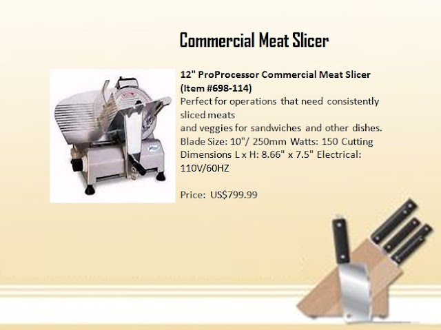 commercial meat slicer