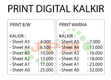 HARGA PRINT KALKIR MURAH