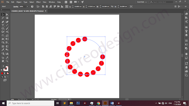 Cara Membuat Objek Melingkar di Adobe Ilustrator