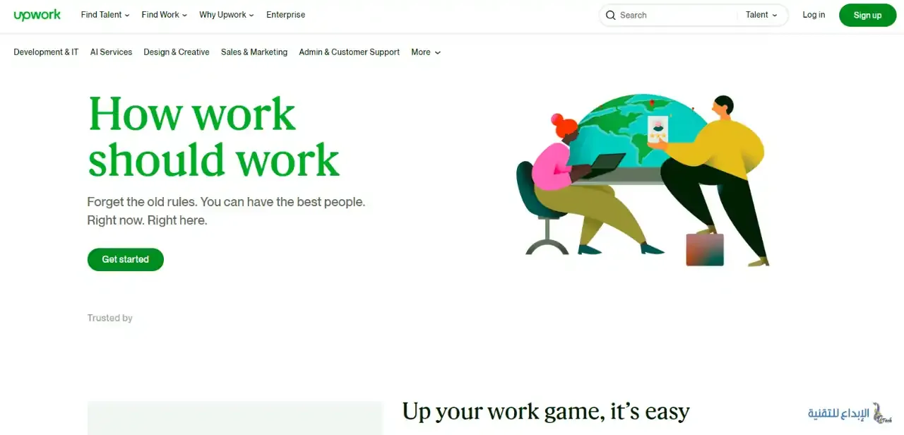 موقع Upwork اشهر المواقع لربح الأموال عبر الانترنت بدون راس مال