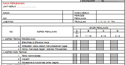 Contoh Laporan Evaluasi Kinerja - Kabar Click
