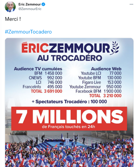 7 millions pour Zemmour