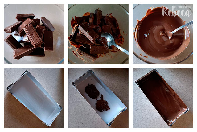 Receta de turrón de chocolate con galletas caramelizadas