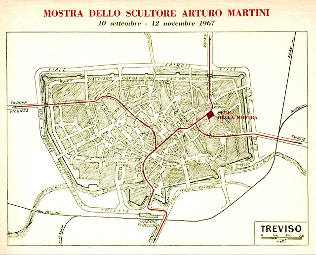 Treviso, come arrivare a Santa Caterina - A.Martini 1967