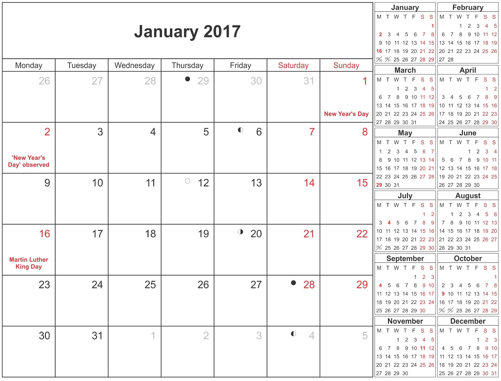 fitness calendar templates