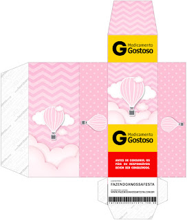 Volando en Rosa: Cajas para Descargar Gratis.