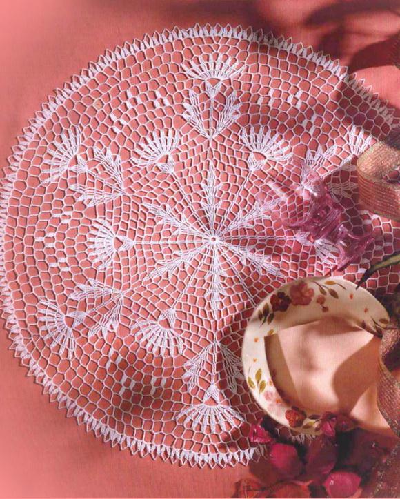 Easy Crochet Doily, Simple Lace Doily