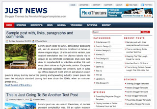 Templateid=07 Just News Blogger Template | Ucuz Web Site