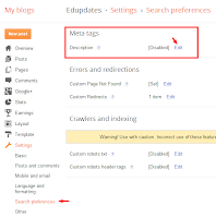 Custom Meta description box not available in blogger post editor !