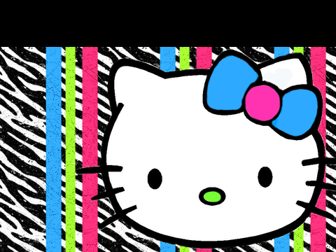 FREE hello kitty zebra theme