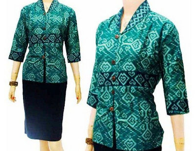 15 Ide Baju  Atasan  Batik Desain  Cantik Model Terbaru