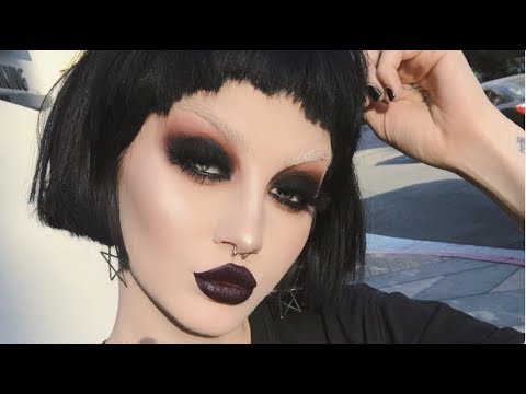goth makeup step by step