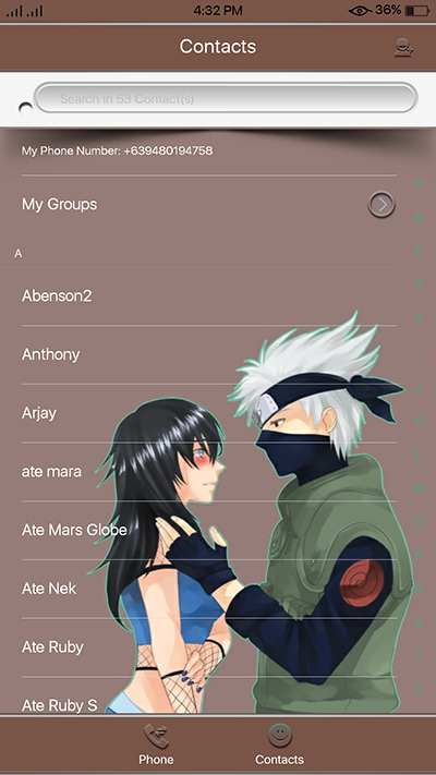 Oppo F3 Theme Naruto Anime Theme