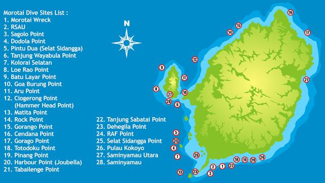 Diving Spots - Attractions in Morotai Island