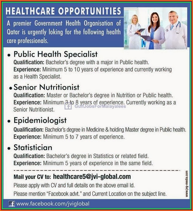 Healthcare Opportunities Qatar