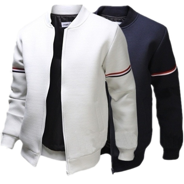 Solid Color Jacket Coat Slim Fashion Sports Casual